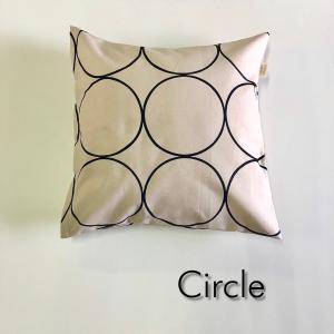 クッションカバー サークル プレーン 45×45cm 綿100%