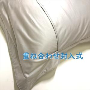 Lサイズ枕カバー ワン グレー サテン 額縁 ...の詳細画像2