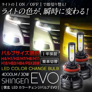 3色切替 カラーチェンジ 3000K 4300K 6000K H4 H1 H3 H7 H8 H9 H11 H16 HB3 HB4 PSX26W 信玄 LED フォグ 1年保証｜ライトコレクション