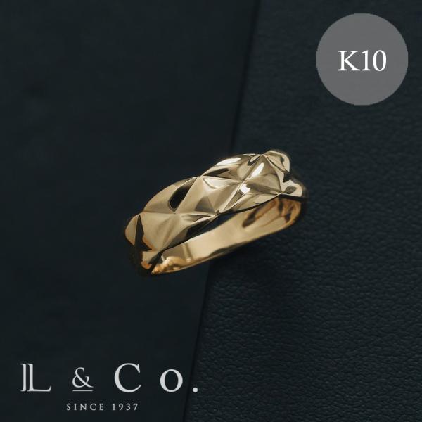 10金 リング 指輪 K10  ゴールド 地金 ゴージャス 太めリング プレゼント メンズ レディー...