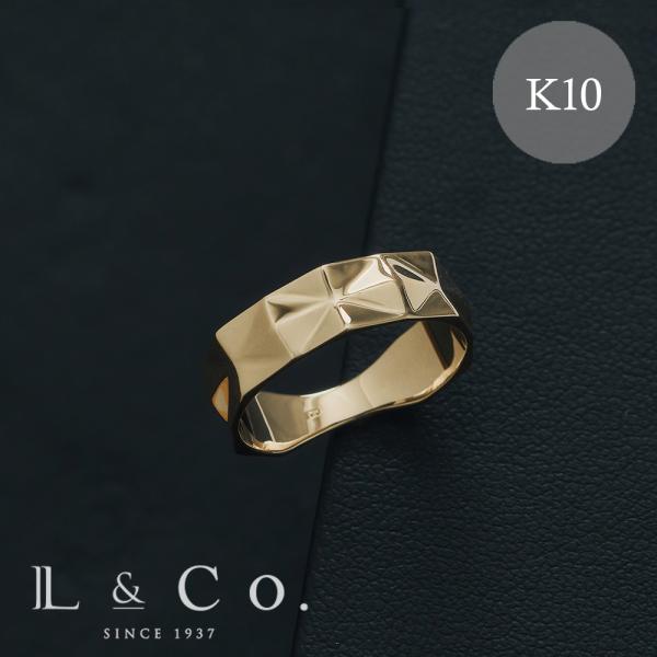 10金 リング 指輪 K10  ゴールド 地金 ゴージャス 太めリング プレゼント メンズ レディー...
