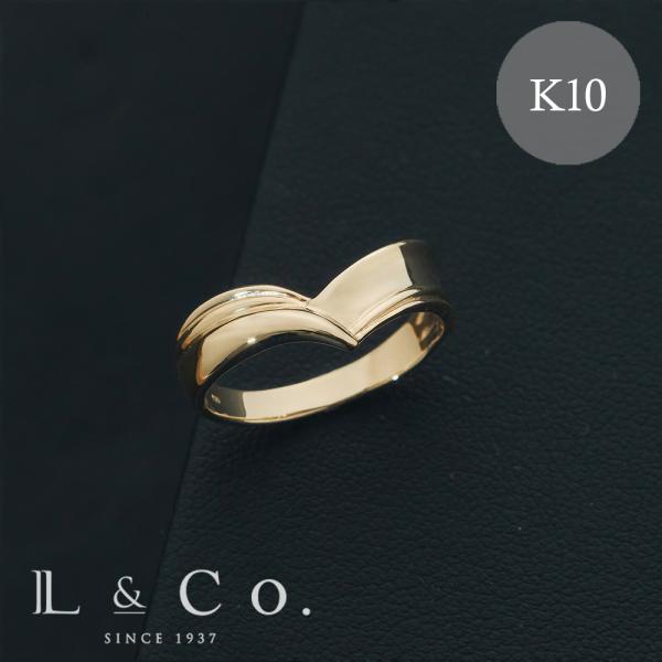 10金 リング 指輪 K10 ゴールド 地金 ゴージャス 太めリング プレゼント メンズ レディース...