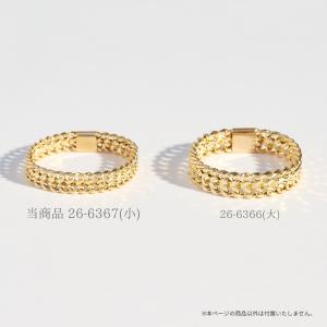 K18 18金 リング ビスマルク チェーンリ...の詳細画像2