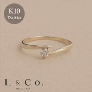Jewel closet by L&Co. K10 リング レディース ダイヤモンド フラワー