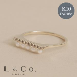 Jewel closet by L&Co. K10 リング レディース ダイヤモンド フラワー