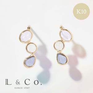 Jewel closet by L&Co. 誕生石 4月 ピアス レディース ホワイト