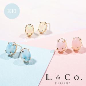 プレシャスオパール ピアス シルバー 925 レディース オーバル 2P 両耳