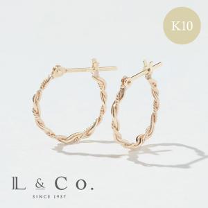 Jewel closet by L&Co. ピアス K10 フープ ピアス レディース