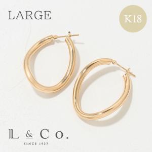 Jewel closet by L&Co. ピアス K18 フープ ピアス レディース 
