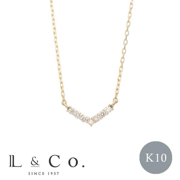 ネックレス プレゼント 彼女 妻 ギフト K10 10金 ダイヤモンド 0.04ct ダイヤネックレ...