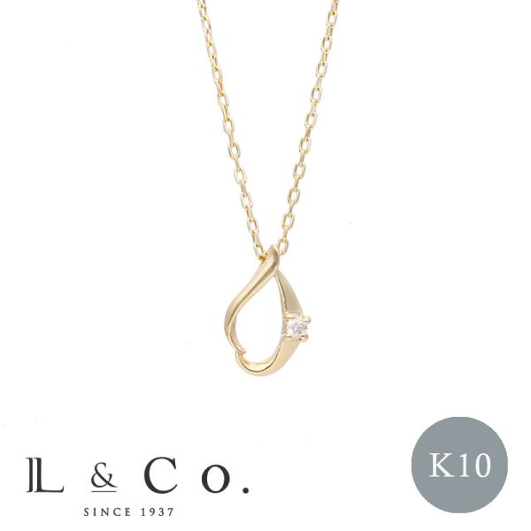 ネックレス プレゼント 彼女 妻 ギフト K10 10金 ダイヤモンド 0.01ct ダイヤネックレ...