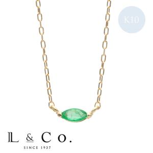 Jewel closet by L&Co. 誕生石 5月 ネックレス レディース エメラルド
