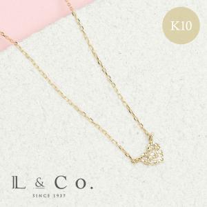 L & Co. ネックレスk10金ダイヤモンド0.05ピンクゴールド未使用 Jewel closet by L&Co. ネックレス レディース ダイヤモンド