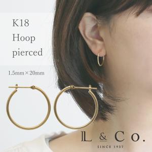 Jewel closet by L&Co. ピアス K10 フープ ピアス レディース