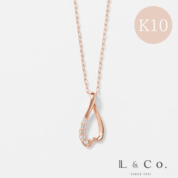 ネックレス K10 10金 PG 陽桜 ペンダント レディース  桜 さくら sakura サクラ ...