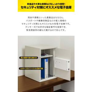 1年保証 金庫 家庭用 テンキー おしゃれ 防...の詳細画像1
