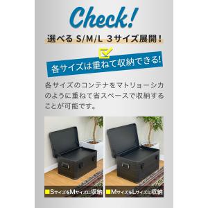 1年保証 コンテナボックス キャンプ フタ付き...の詳細画像3