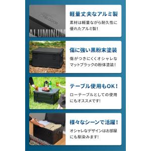 1年保証 コンテナボックス キャンプ フタ付き...の詳細画像1