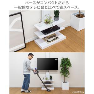 1年保証 テレビスタンド 突っ張り式 テレビ台...の詳細画像3
