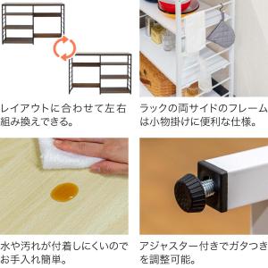 1年保証 キッチンカウンター ゴミ箱 収納 1...の詳細画像5