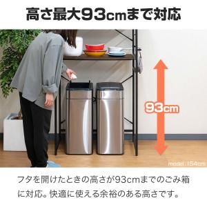 1年保証 キッチン収納ラック レンジ台 ゴミ箱...の詳細画像3