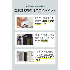 ゴミ箱 自動開閉 42L 1年保証 ふた付 大...の詳細画像1