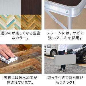 1年保証 アウトドアテーブル 折りたたみ ベン...の詳細画像5