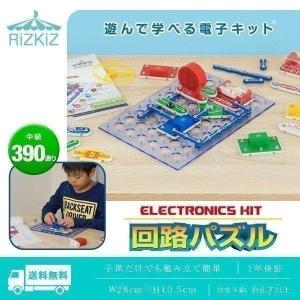 電子ブロック 回路パズル 電子回路 おもちゃ 中級 390通り 知育玩具 ブロック パズル 電子玩具 電気 学習 理科 実験 誕生日 プレゼント RiZKiZ