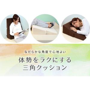 1年保証 三角クッション 背もたれ 高反発 ベ...の詳細画像3