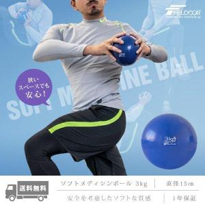 1年保証 メディシンボール ウェイトボール 3kg ウェイト トレーニング ボール ソフト 体幹 エクササイズ 筋トレ 腹筋 背筋 お腹まわり フィットネス 送料無料