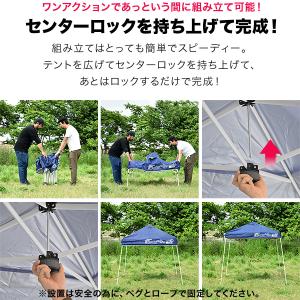 1年保証 ポータブルタープテント サイドシート...の詳細画像5
