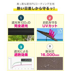 1年保証 FIELDOOR ガーデンパラソル ...の詳細画像2
