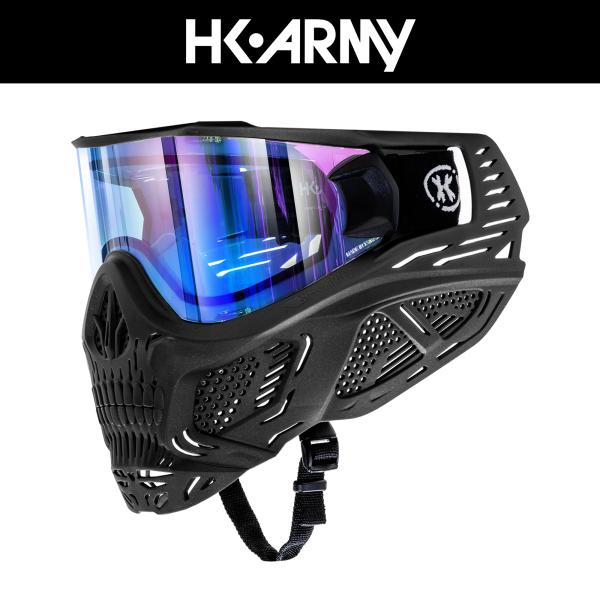 HSTL Skull Goggle "Reaper" - Black w/ Ice Lens フェイ...