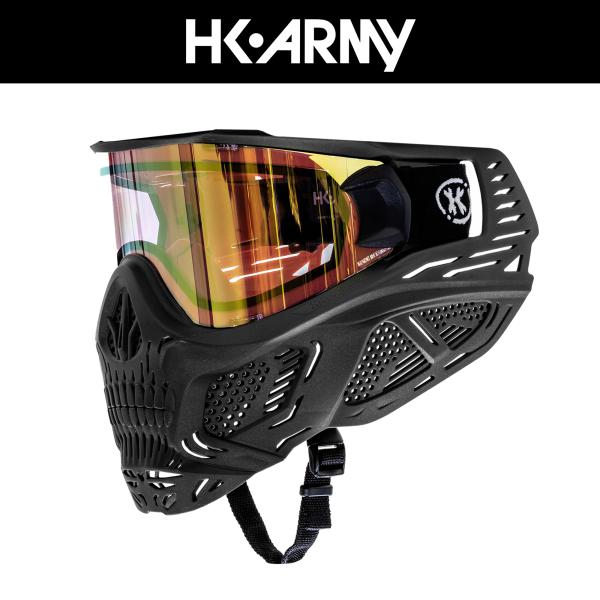 HSTL Skull Goggle "Raider" - Black w/ Gold Lens フェ...