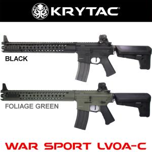 KRYTAC電動ガン本体 WAR SPORT LVOA-C[ブラック][フォリッジグリーン]/対象年齢18歳以上｜l-direct