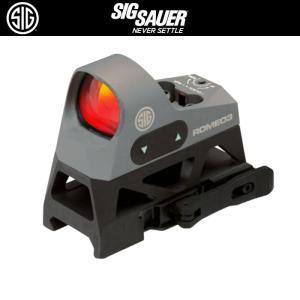 SIG SAUER ROMEO3 ダットサイト(1X25MM) ライザーマウント ピカティニー規格マウント 【グラファイト】 SOR31002｜l-direct