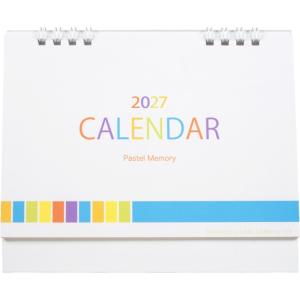 パステルメモリー卓上カレンダー 2027年 1...の詳細画像3