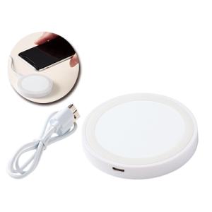 置いて充電ワイヤレスチャージャー　ノベルティ 名入れ 販促品 記念品 まとめ買い