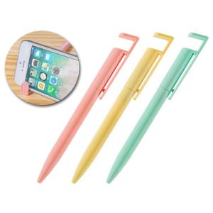 スマホスタンド付き抗菌ボールペン　ノベルティ 名入れ 販促品 記念品 まとめ買い