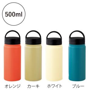 ビーサイド・真空二重ハンドル付きマグボトル 500ml　ノベルティ 名入れ 販促品 記念品 まとめ買い