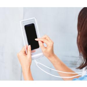 ネックストラップ付きスマホ防滴ポーチ ノベルテ...の詳細画像2