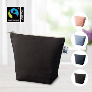 フェアトレードコットンキャンバスデイリーポーチ（M）　ノベルティ 名入れ 販促品 記念品 まとめ買い