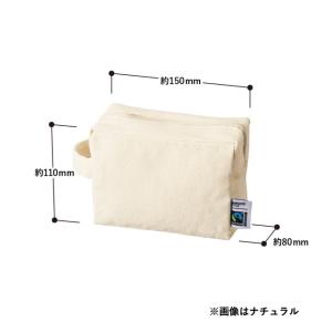 フェアトレードコットンキャンバスファスナーポー...の詳細画像2