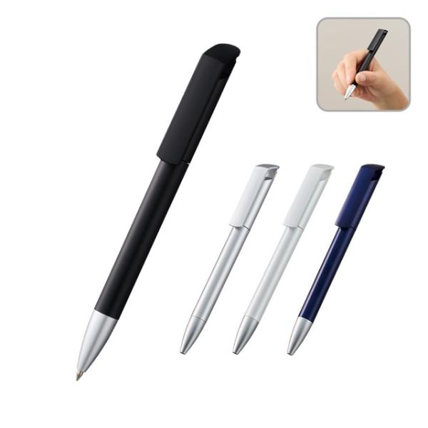 メタリックスクリューペン（再生ABS）　ノベルティ 名入れ 販促品 記念品 まとめ買い