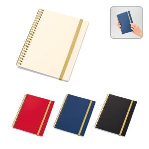 ゴールドリングA5ノート　ノベルティ 名入れ 販促品 記念品 まとめ買い
