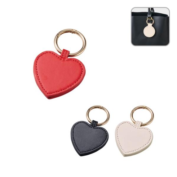 合皮マグネットチャーム　ハート ノベルティ 名入れ 販促品 記念品 まとめ買い
