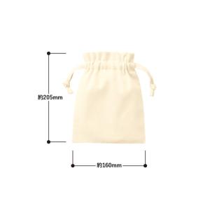厚手コットンフリル巾着(S) ナチュラル ノベ...の詳細画像2