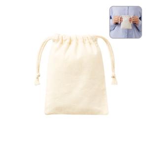 コットン巾着（SS）ナチュラル ノベルティ 名入れ 販促品 記念品 まとめ買い
