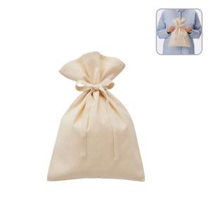 厚手コットンラッピング巾着(M) ナチュラル ノベルティ 名入れ 販促品 記念品 まとめ買い