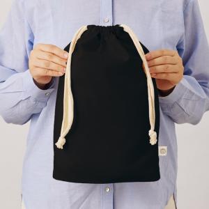 オーガニックコットンガゼット巾着(L) 名入れ...の詳細画像2